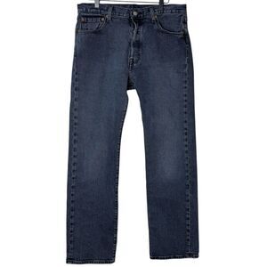 Levi's 501 Jeans Mens 34x32 Black Faded Button Fly Original Fit Straight Denim